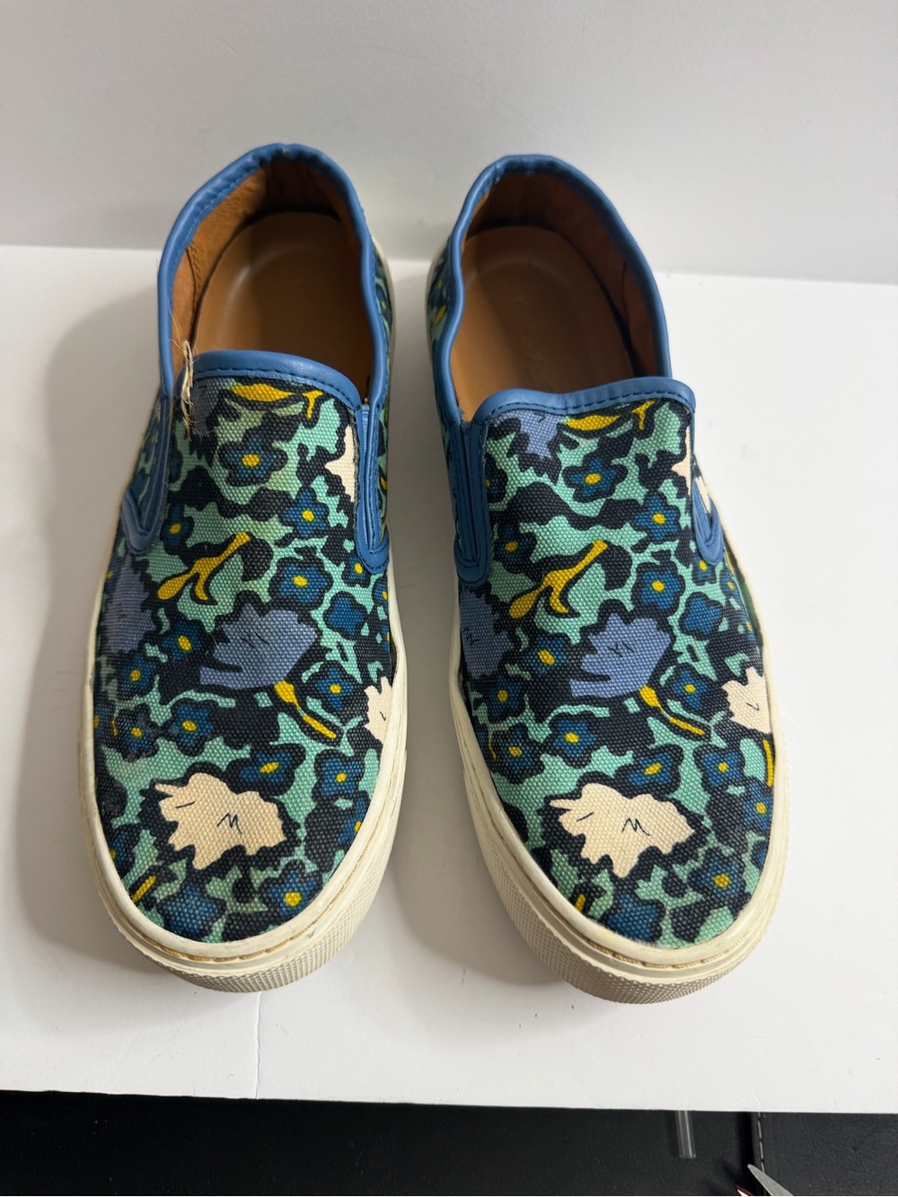 Coach Floral Slip-On Sneakers - Blue, Green, Yellow